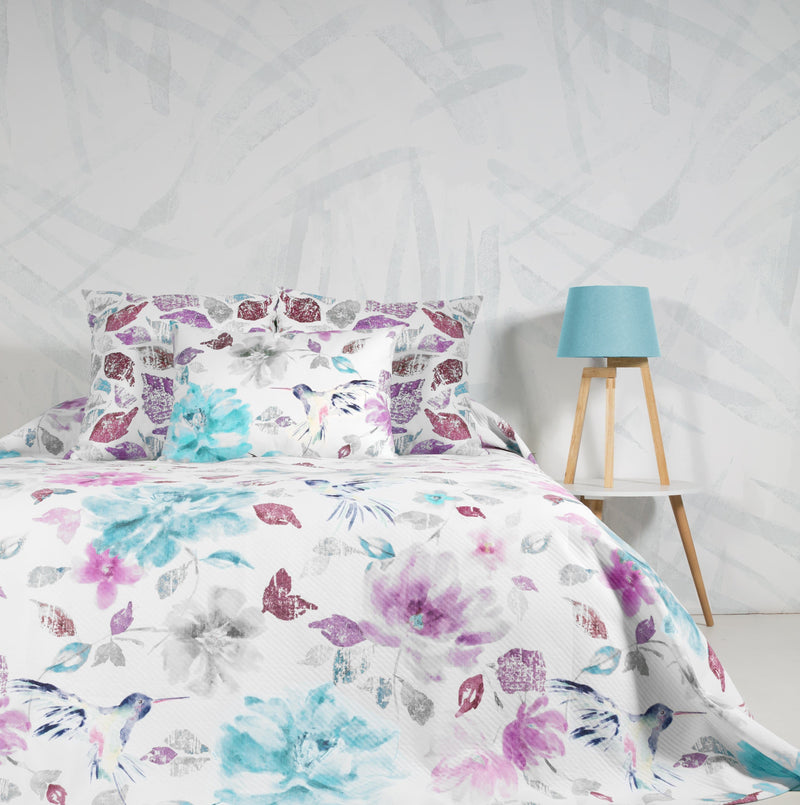 Colcha Flow Lila Colección Birds - sokios