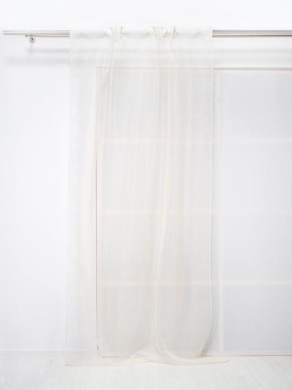 Visillo transparente monocolor Crudo