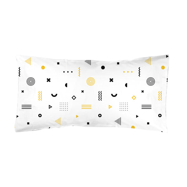 Funda almohada Infantil estampada Formas Geométricas Amarillo