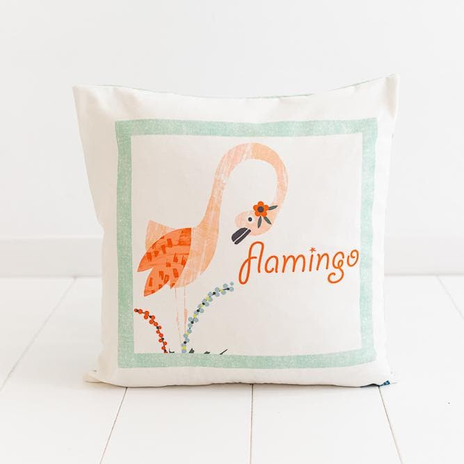 Funda Cojín Flamingo Colección Animals - sokios