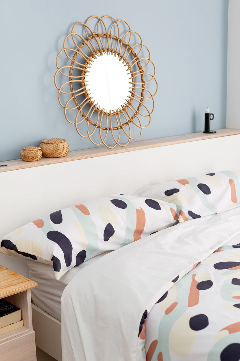 Funda de almohada estampada Island Blue - sokios