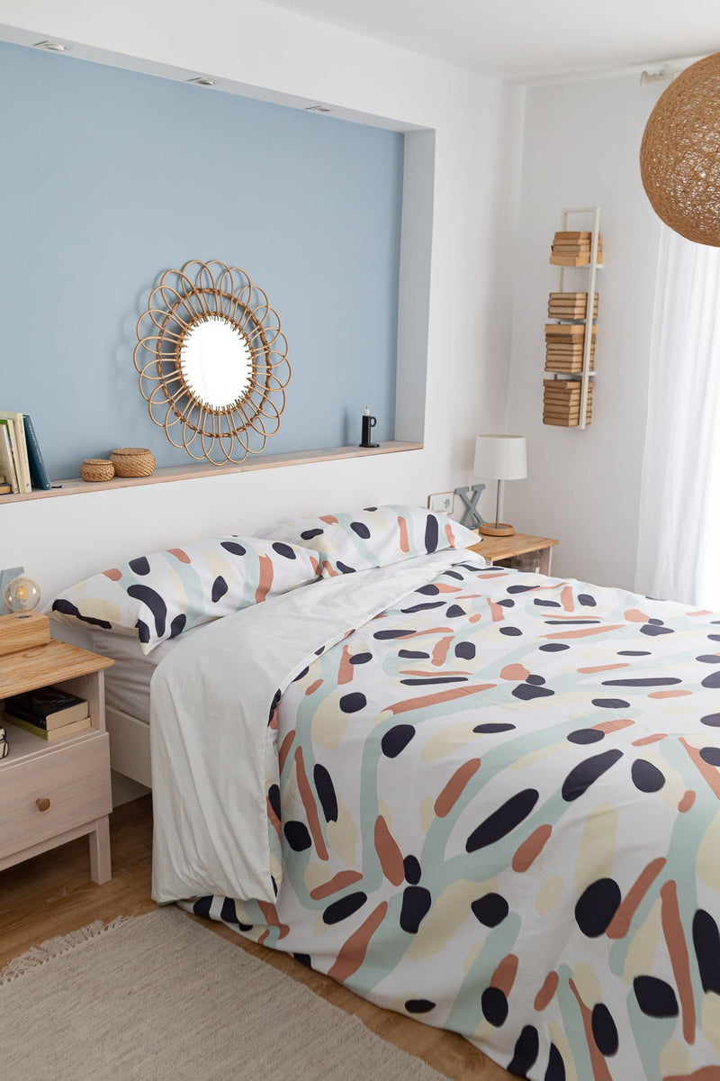 Funda de almohada estampada Island Blue - sokios