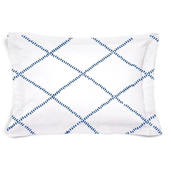 Funda de Cuadrante cama Honey Blanco Azul - sokios