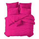 Funda nórdica Algodón Percal de 200 hilos Fucsia