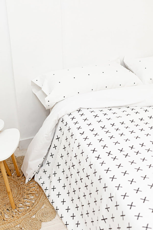 Funda nórdica Minimal Cruces Colección Scandi - sokios