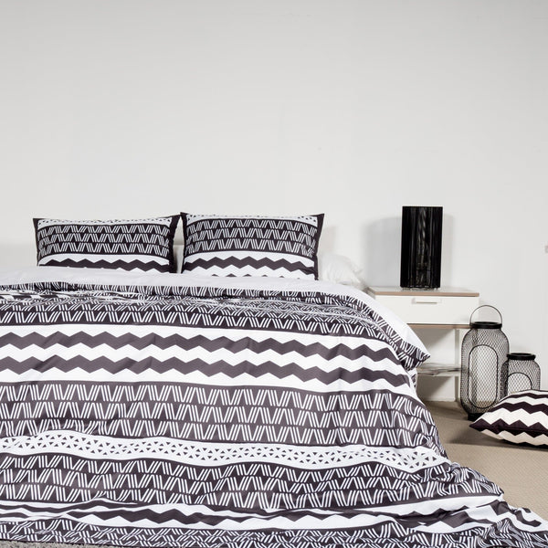 FUNDA NÓRDICA SCANDINAVIA NEGRO COLECCIÓN SCANDI - sokios