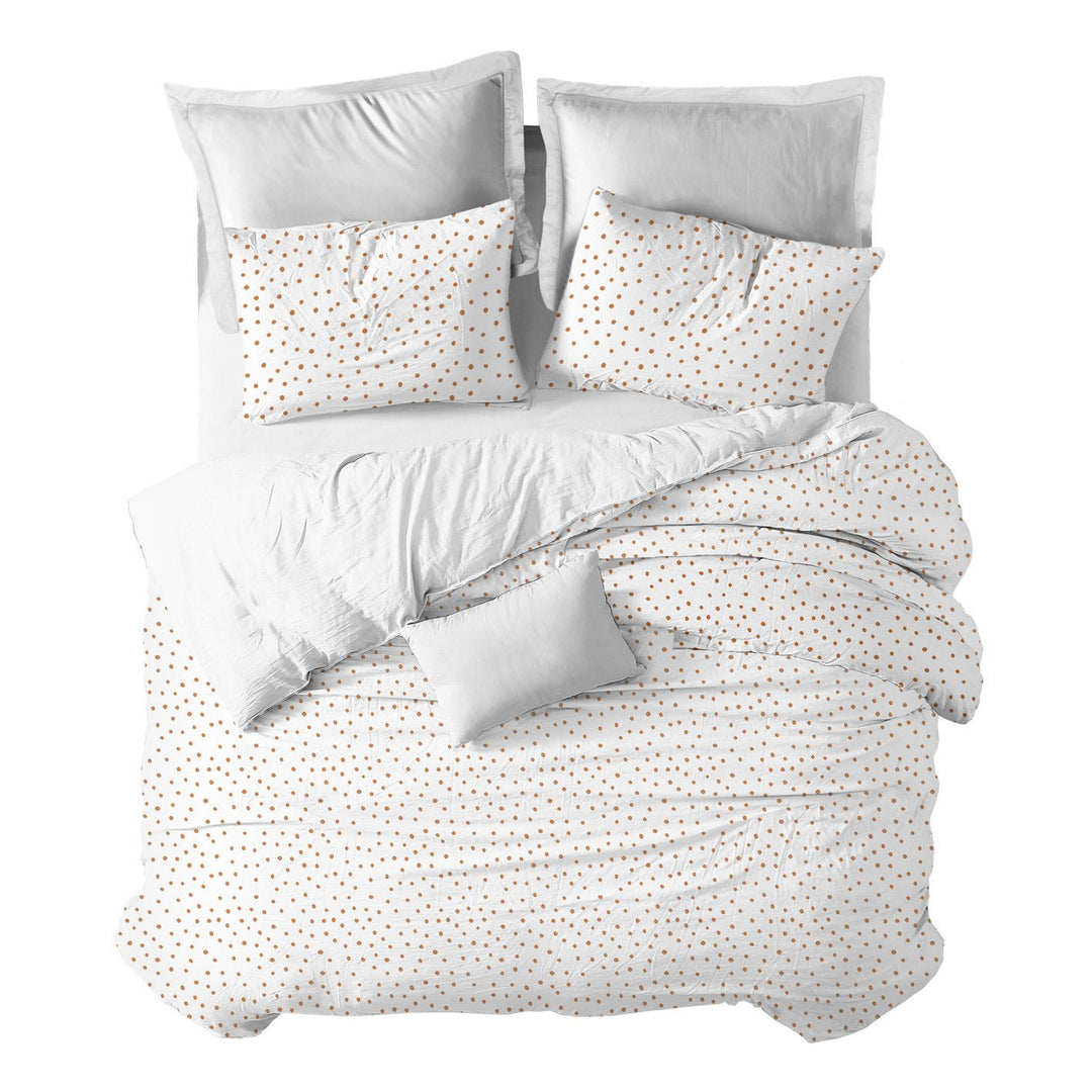 Funda nórdica Infantil y funda almohada Mini Topos Fondo Blanco