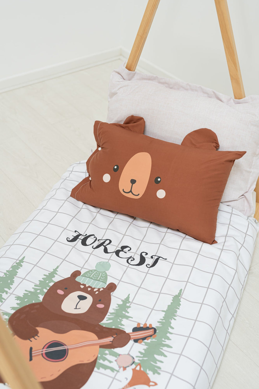 Juego de funda nórdica Bebé Oso Bosque