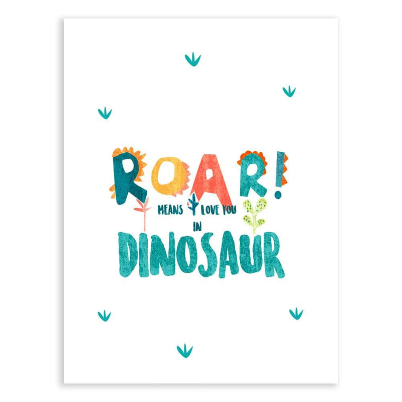 Lámina ROAR 30x40 Colección Dinos - sokios