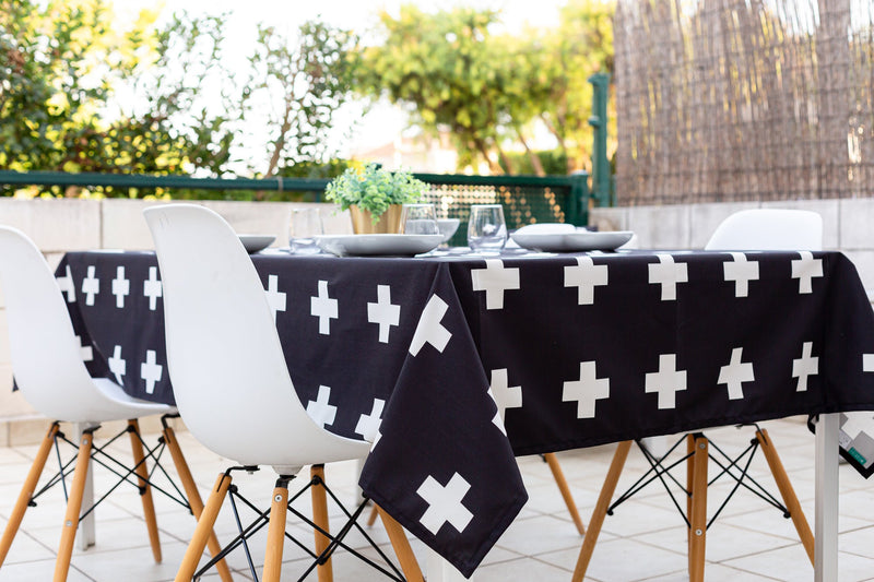 Mantel Cruces Negro - sokios-MANTEL200618S2883