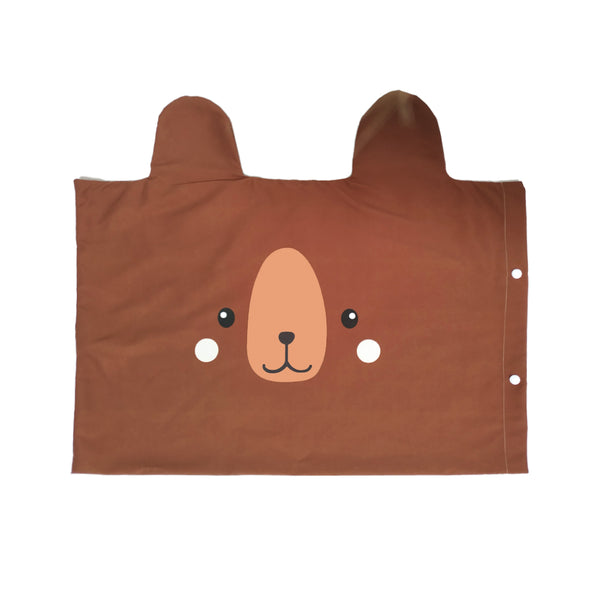 Funda Almohada Infantil con orejas Oso Bosque