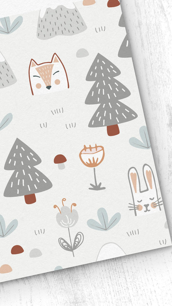 Papel pintado Infantil Animales del Bosque - sokios-PAPEL PINTADO200618S7926