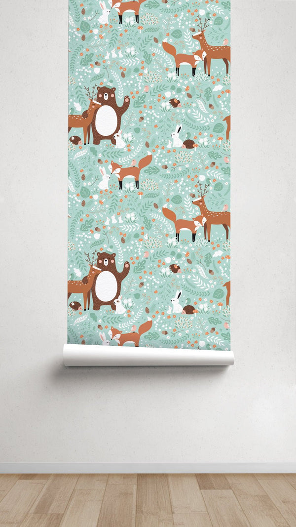 Papel pintado Infantil Ciervo - sokios-PAPEL PINTADO200618S8031