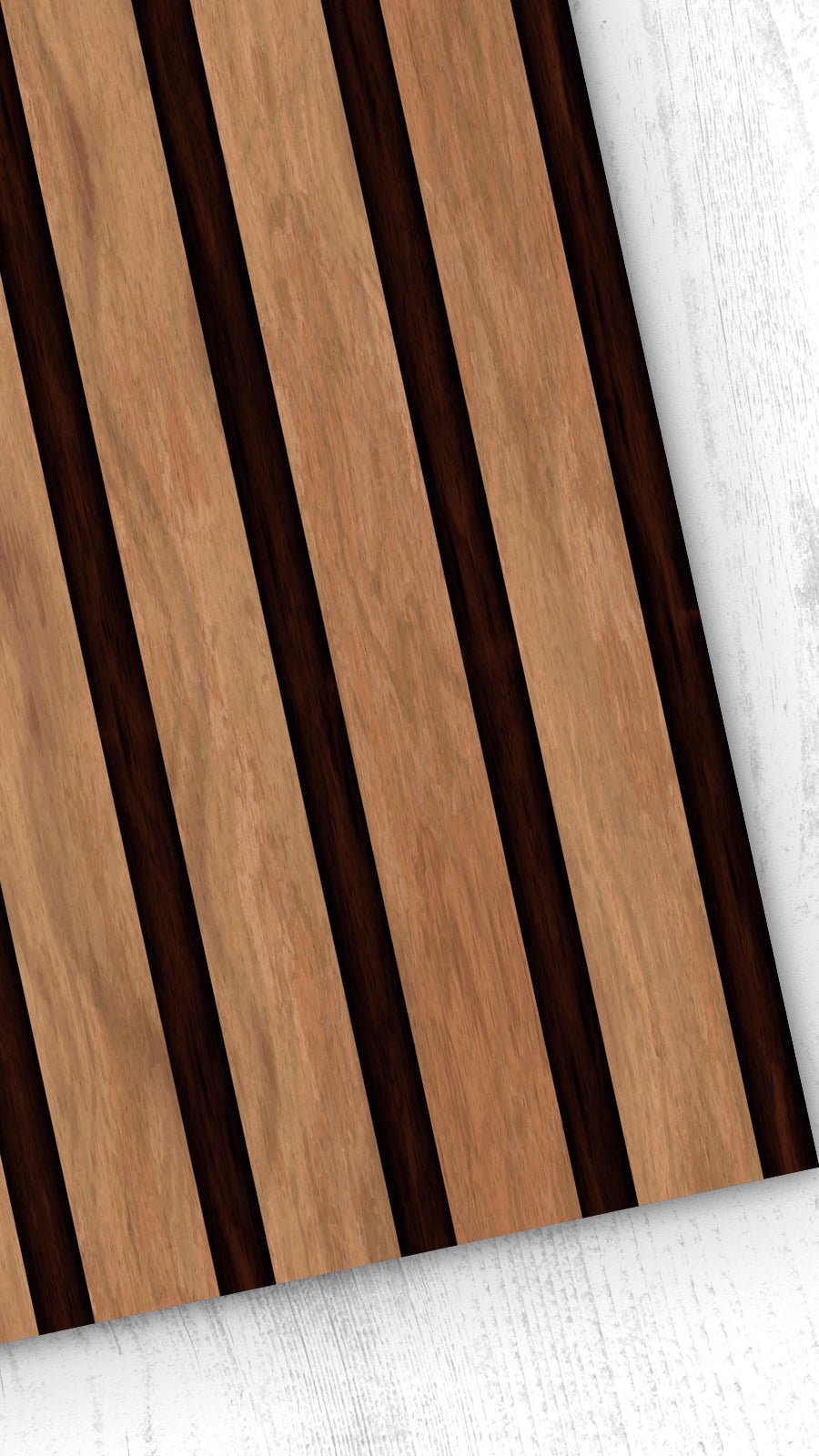 Papel pintado Listones de madera marrón - TenVinilo