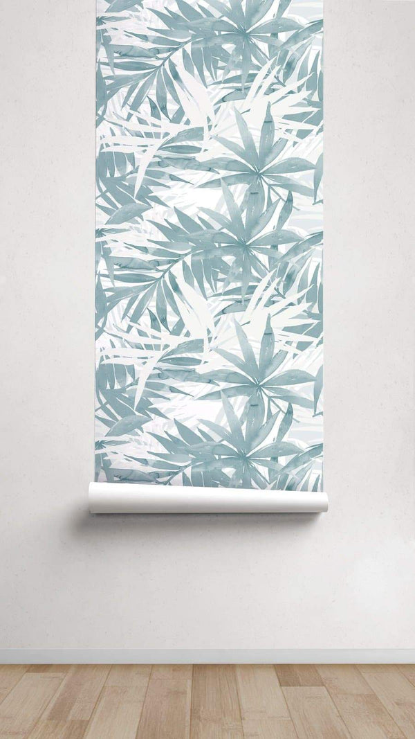 Papel pintado Polinesia Azul - 55*250 cm - sokios-PAPEL PINTADO200618S4079