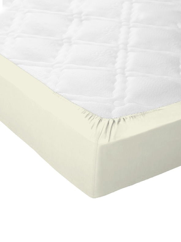 Sábana bajera ajustable lisa Agua cama 150 cm - 150x200 cm, algodón 200  hilos.