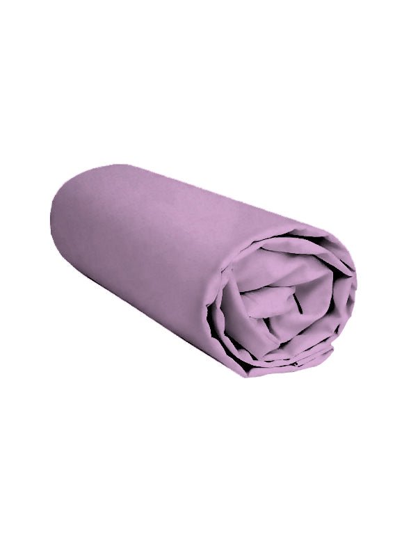 Sábana bajera Algodón Percal de 200 hilos Malva 75 - sokios-SABANA BAJERA200618S319