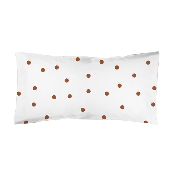 Funda almohada estampada Topos Marrón