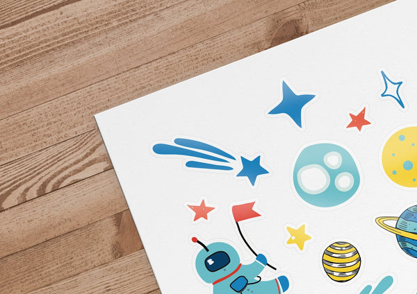 Vinilos adhesivos Infantiles para pared Cosmos - sokios-VINILOS200618S8862