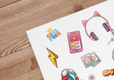 Vinilos adhesivos Infantiles para pared Gamer Girl - sokios-VINILOS200618S8857